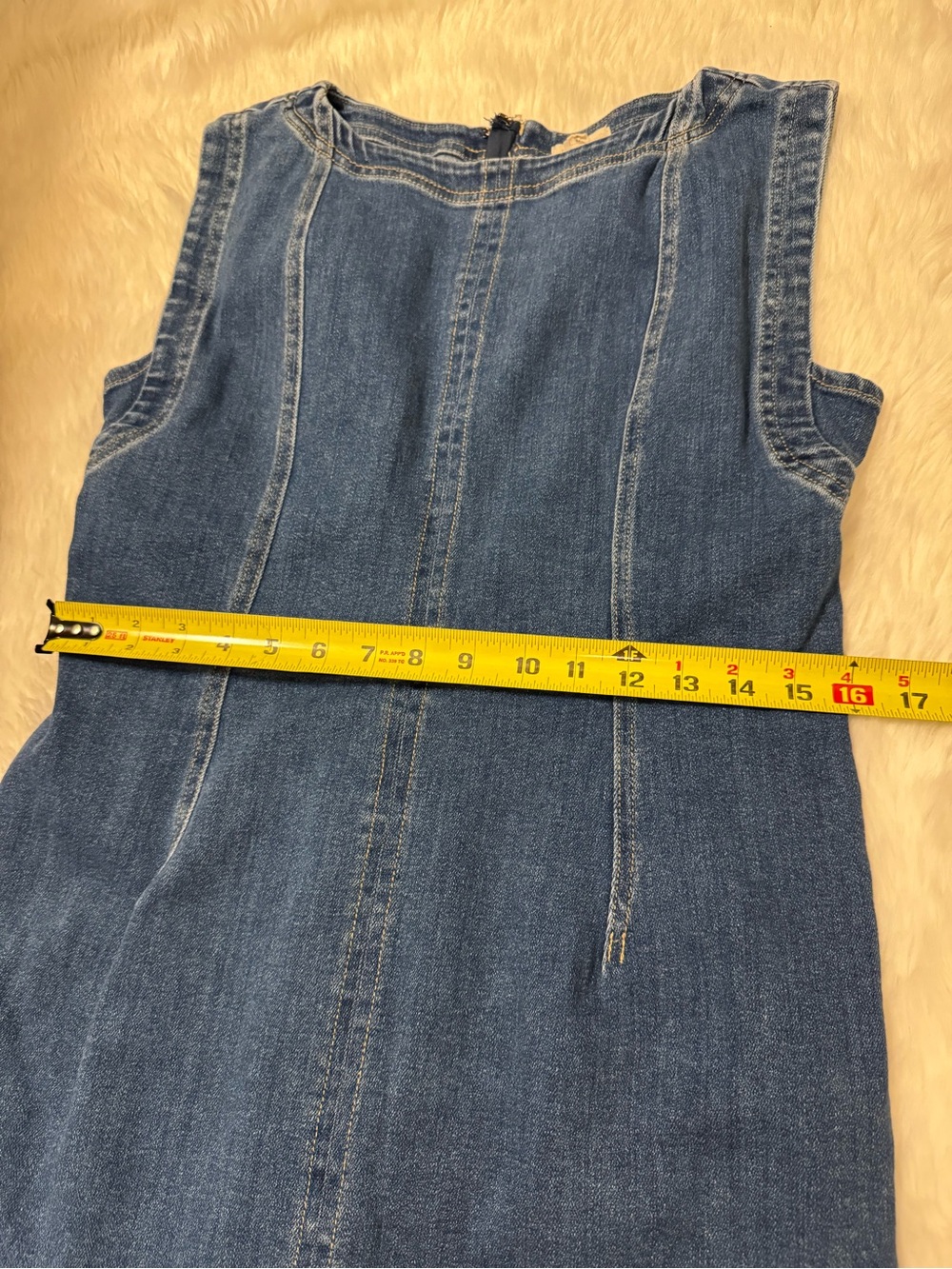 Pilcro Blue Denim Midi Dress - Picture 8 of 15